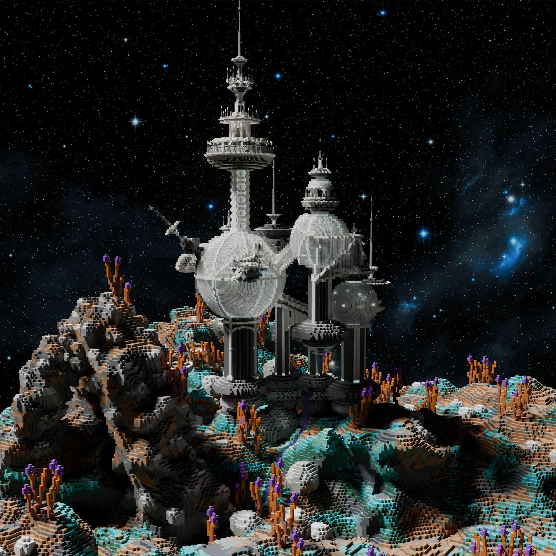 Heliox Station - Custom Sci-Fi Minecraft Build