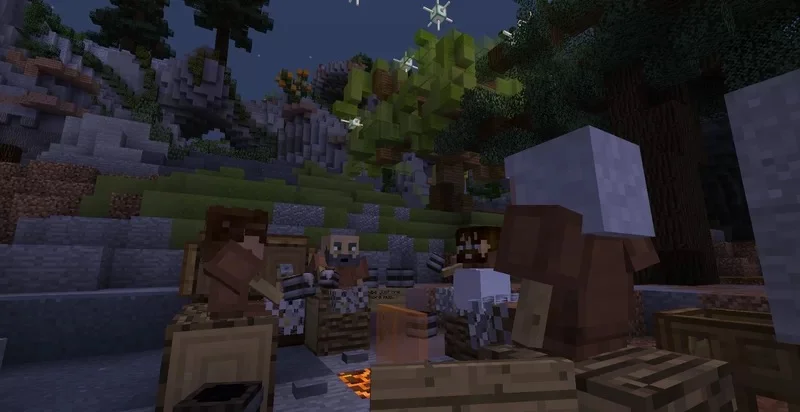 Loriostrond fantasy Minecraft stronghold with elven architecture and custom landscape