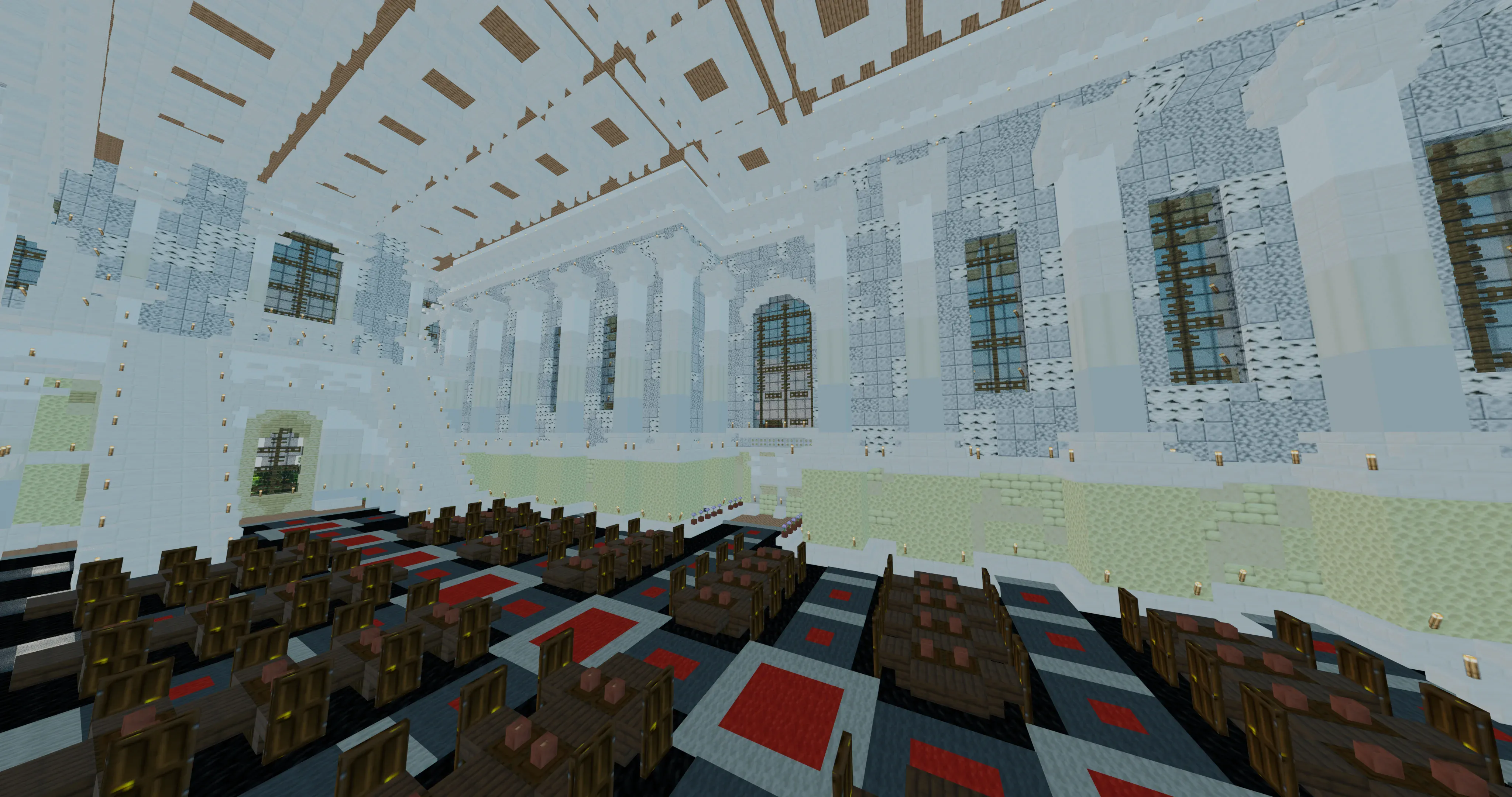 Nitric Palace interior with palatial finishing