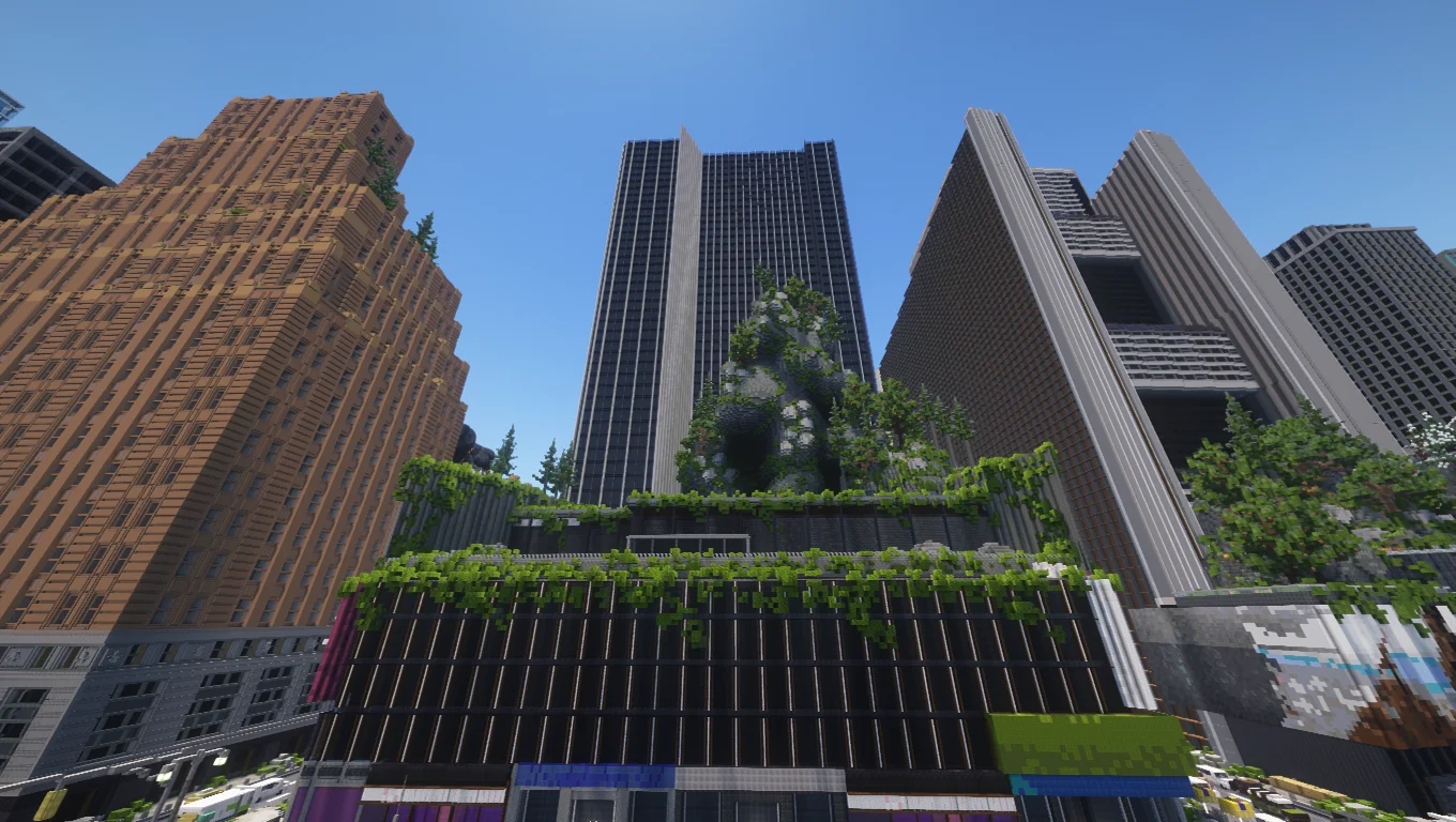 MrBeast Countries Build Competition - MrBeast Countries Minecraft build - 1,500x1,500 United States environment overview (Beast12)