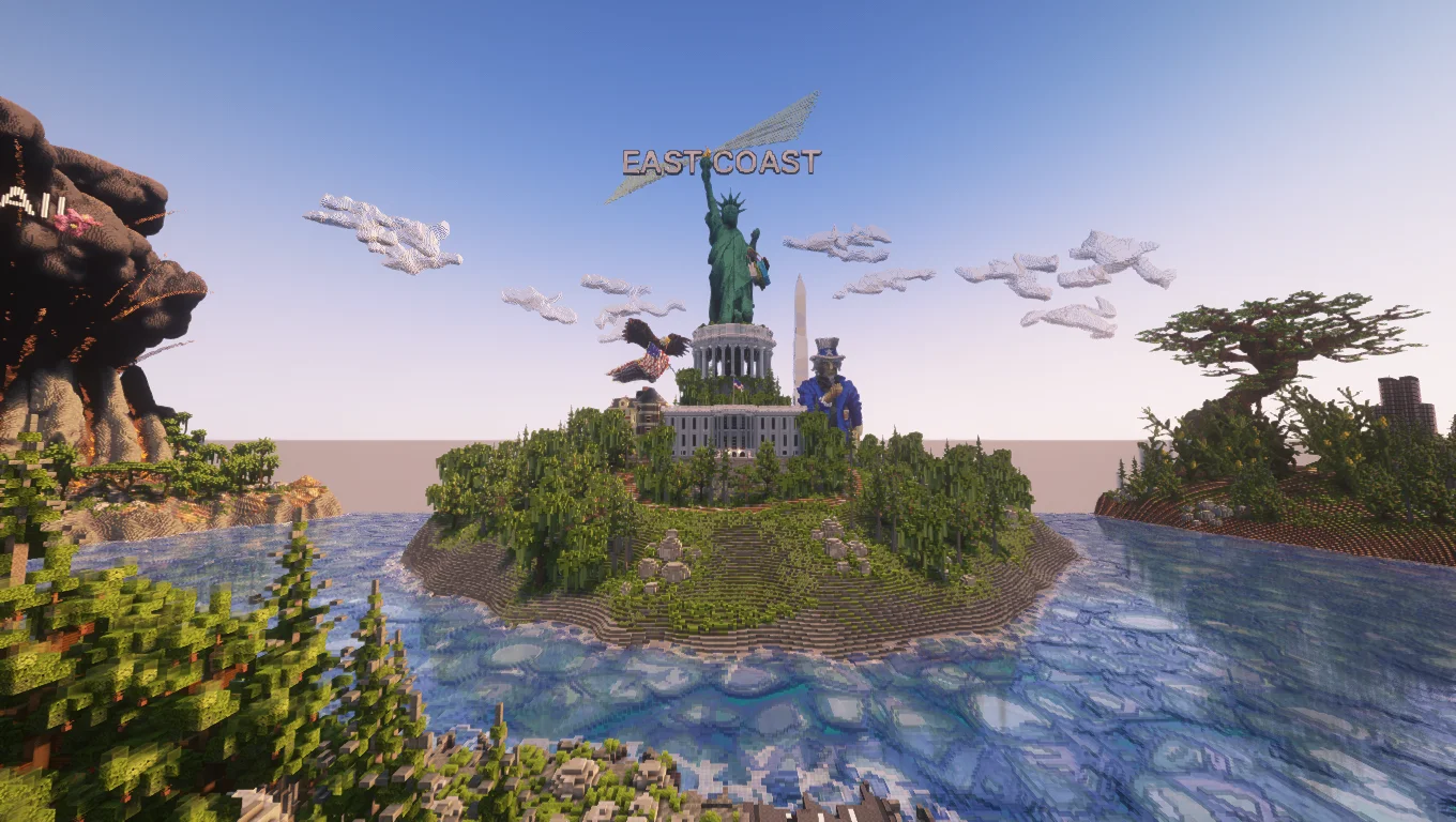 MrBeast Countries Build Competition - East Coast region - Atlantic coastline, cities, and terrain (EC1)