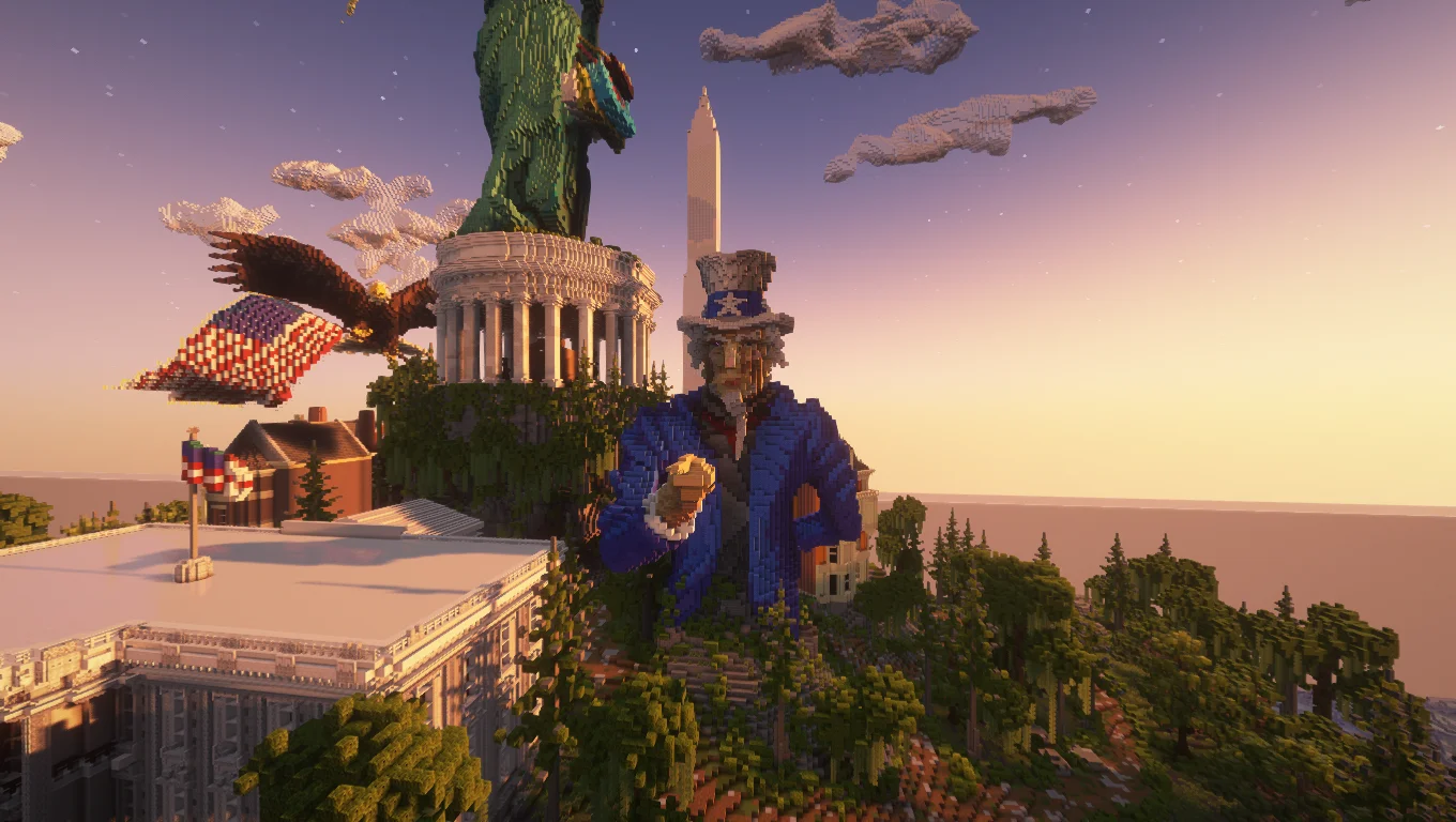 MrBeast Countries Build Competition - East Coast region - Atlantic coastline, cities, and terrain (EC2)