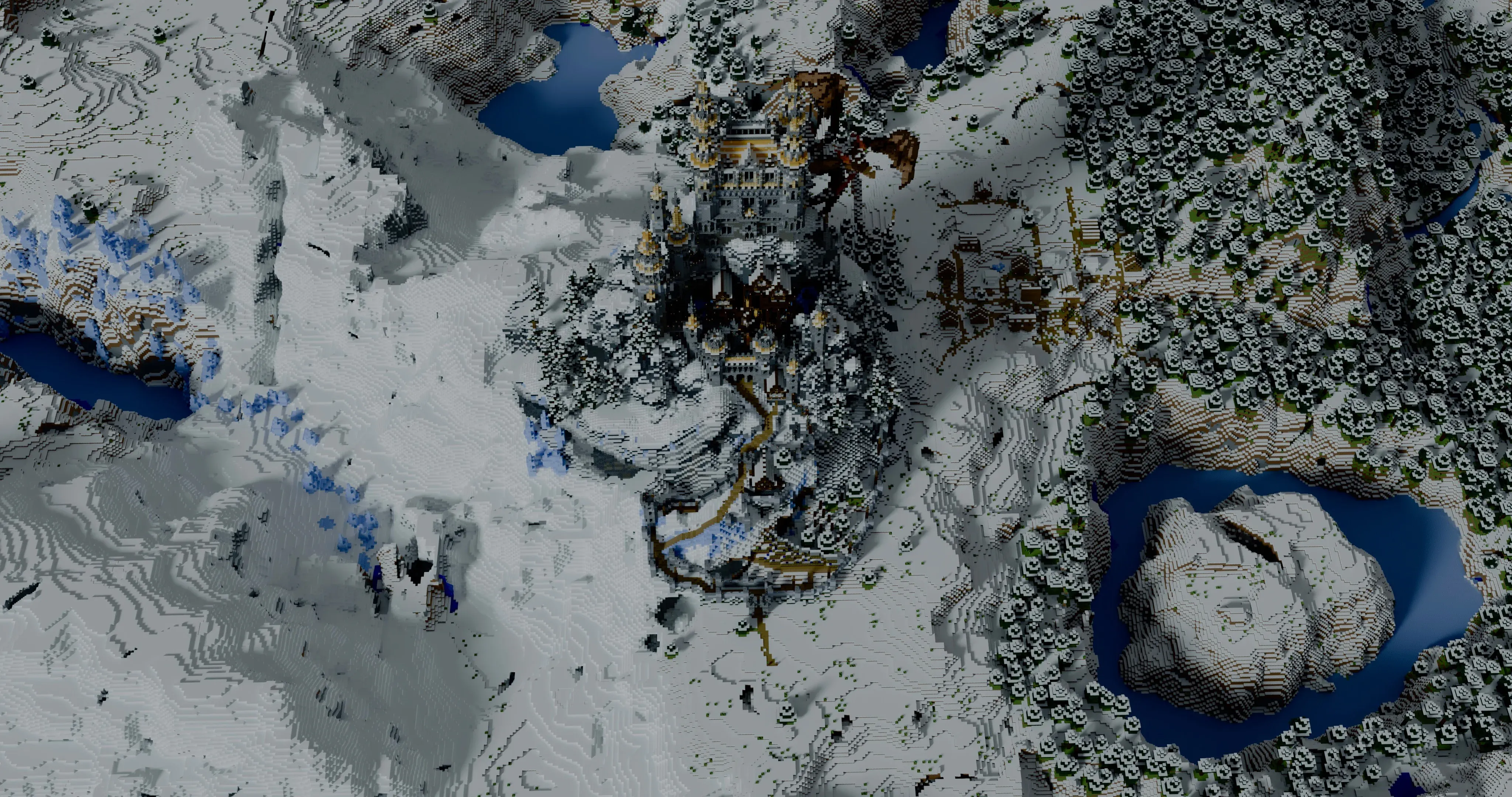 Aerial view of Dragon Point Castle