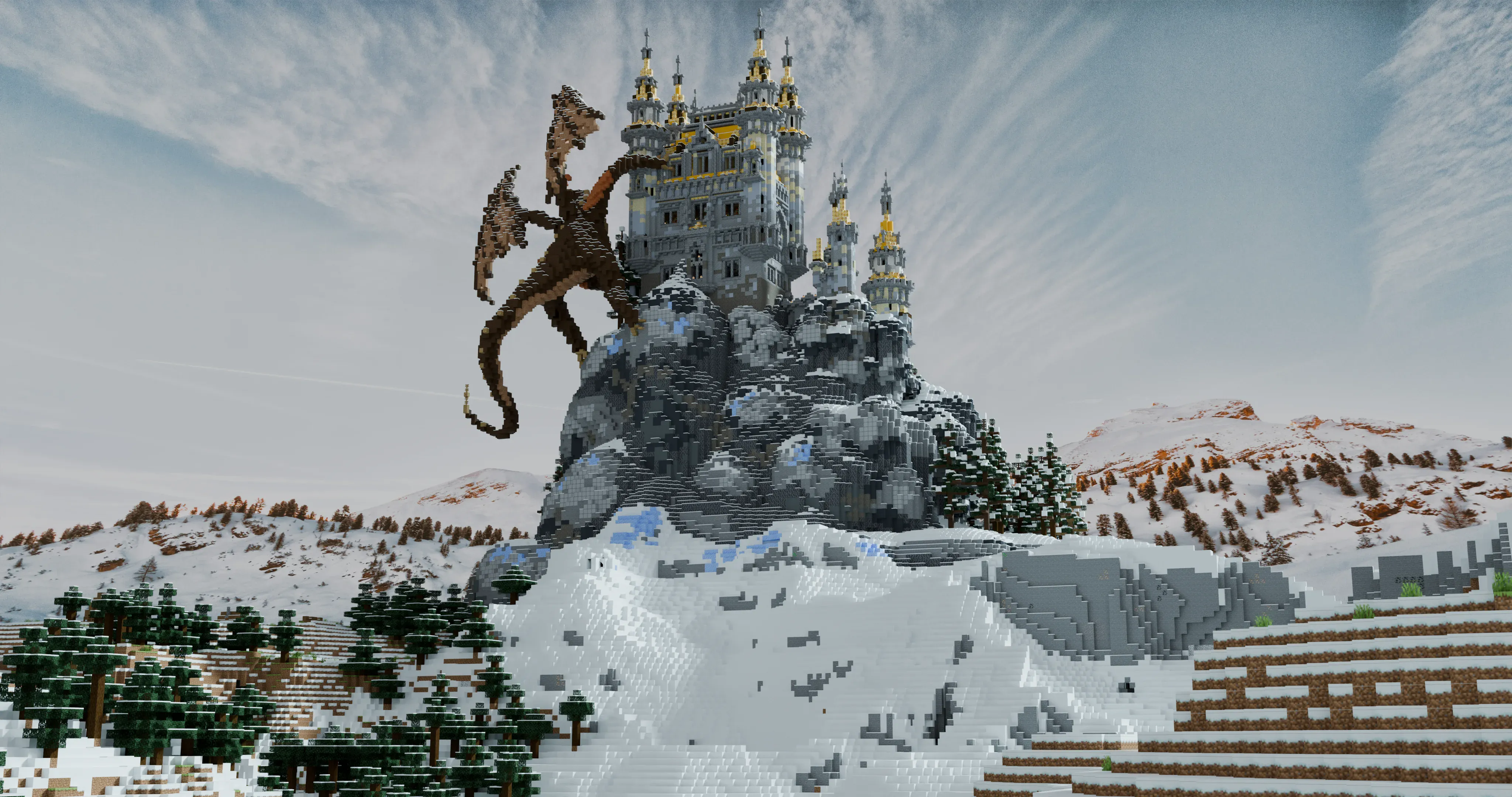 Rear view of Dragon Point Castle